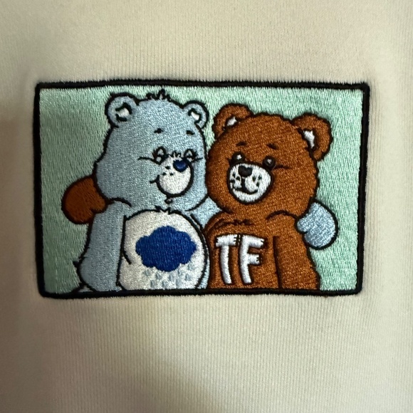 Teddy Fresh x Care Bears Colorblock Hoodie Sweatshirt Size Large - Picture 2 of 8